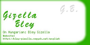 gizella bley business card